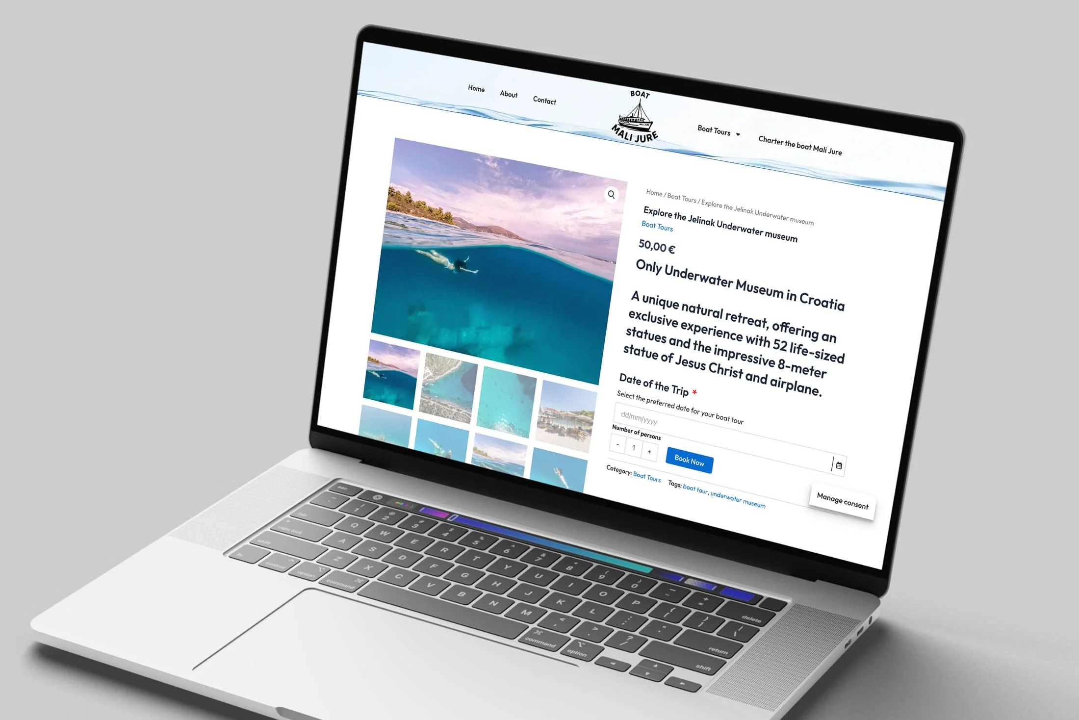 Boat Trips from Sutivan – Brod Mali Jure webstranica