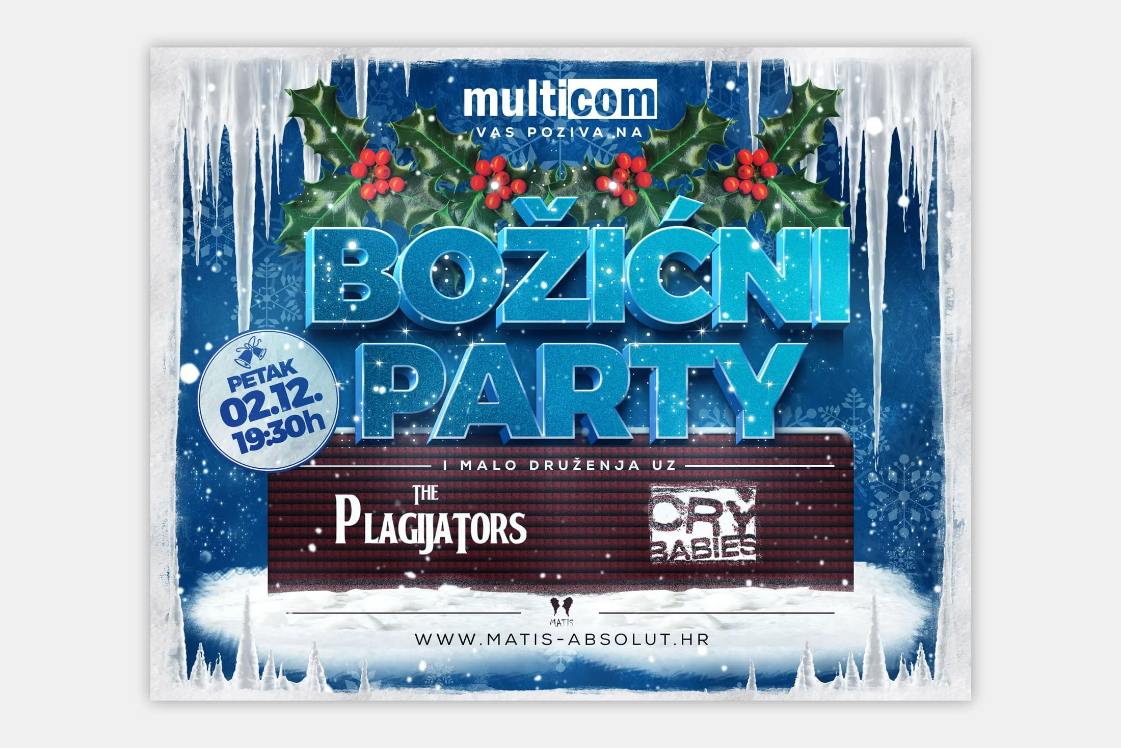 Dizajn božićne pozivnice Multicom