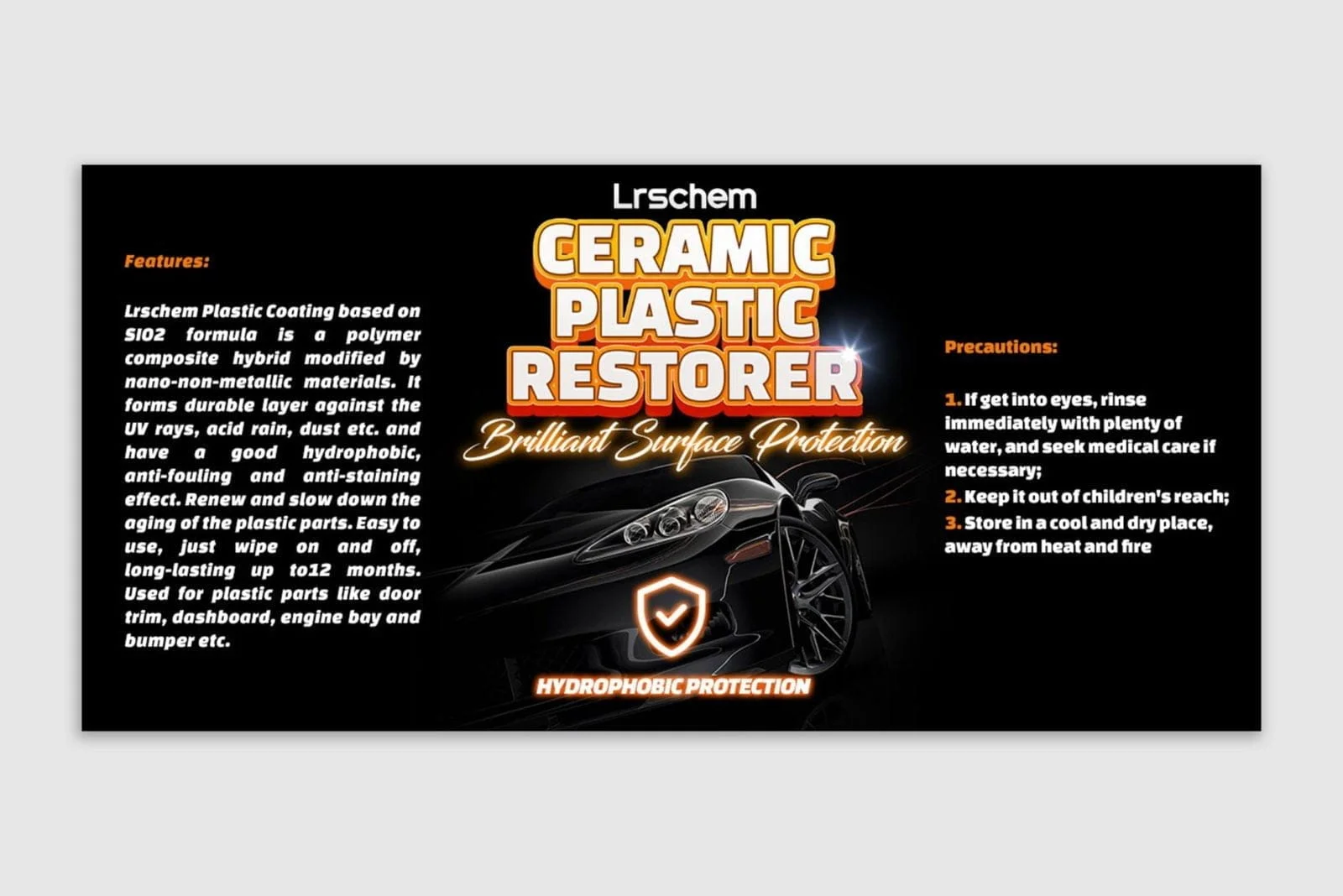 Dizajn etikete i kutije Ceramic Plastic Restorer