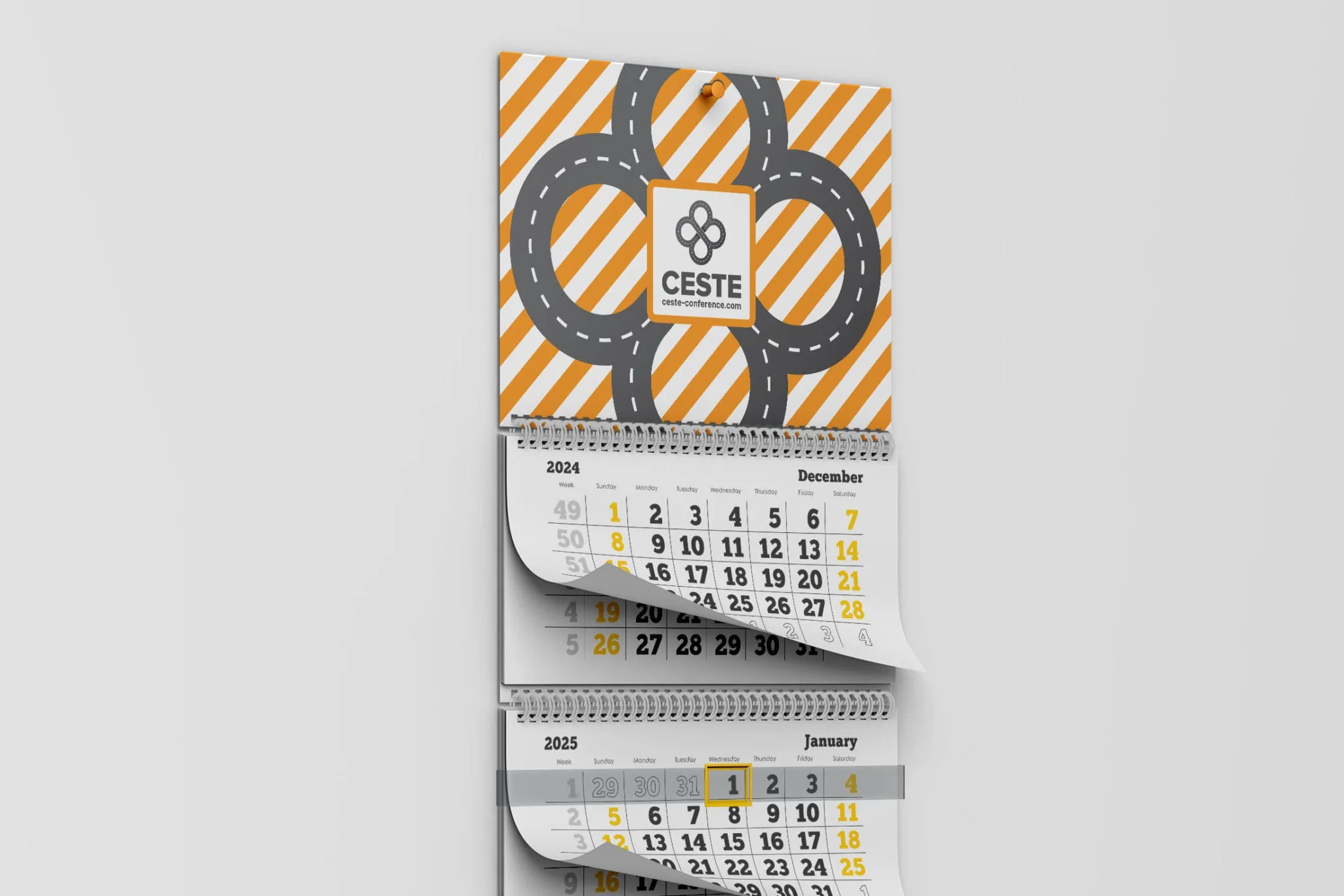 Dizajn glave kalendara Ceste Conference