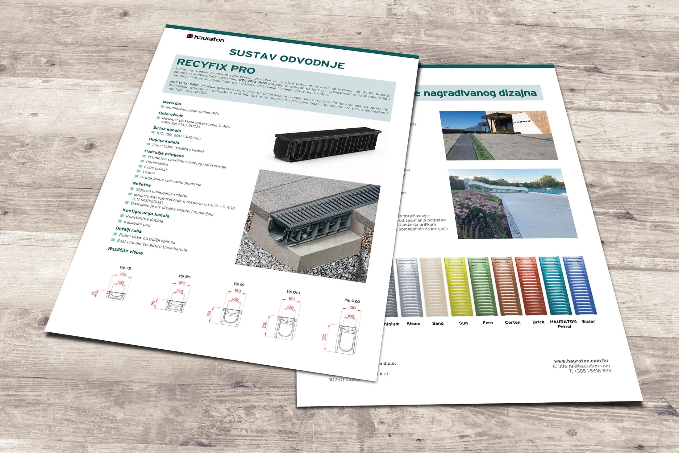 Dizajn letaka i brošure za HAURATON - slika 2