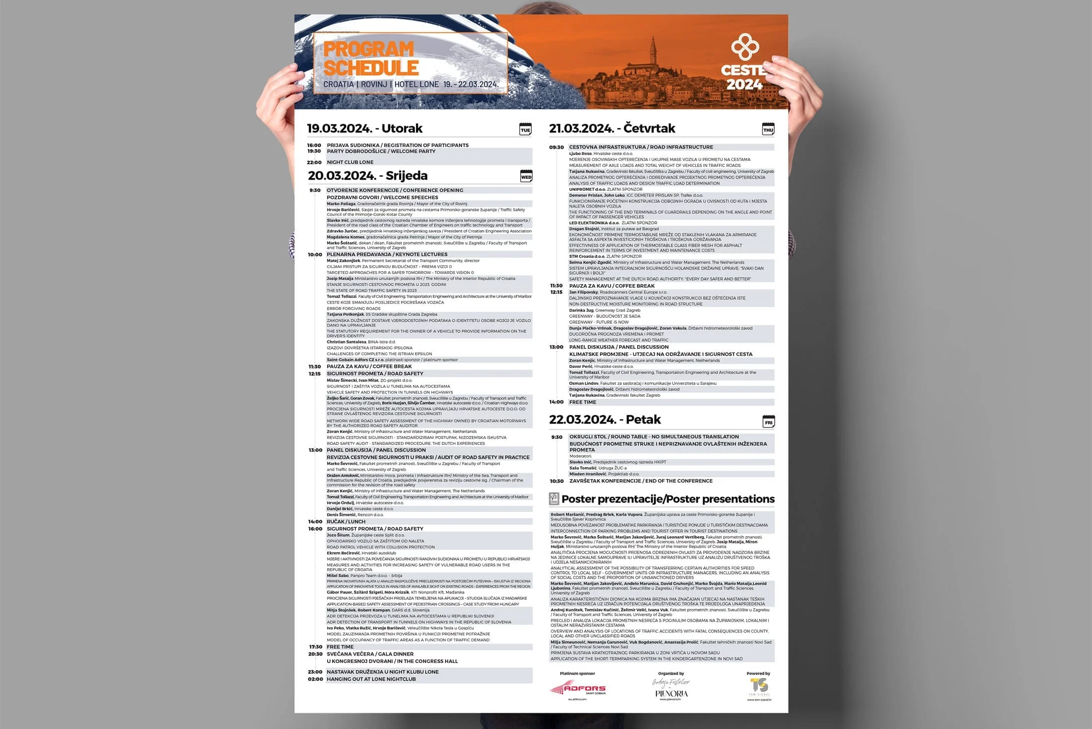 CESTE 2024 - dizajn plakata s programom