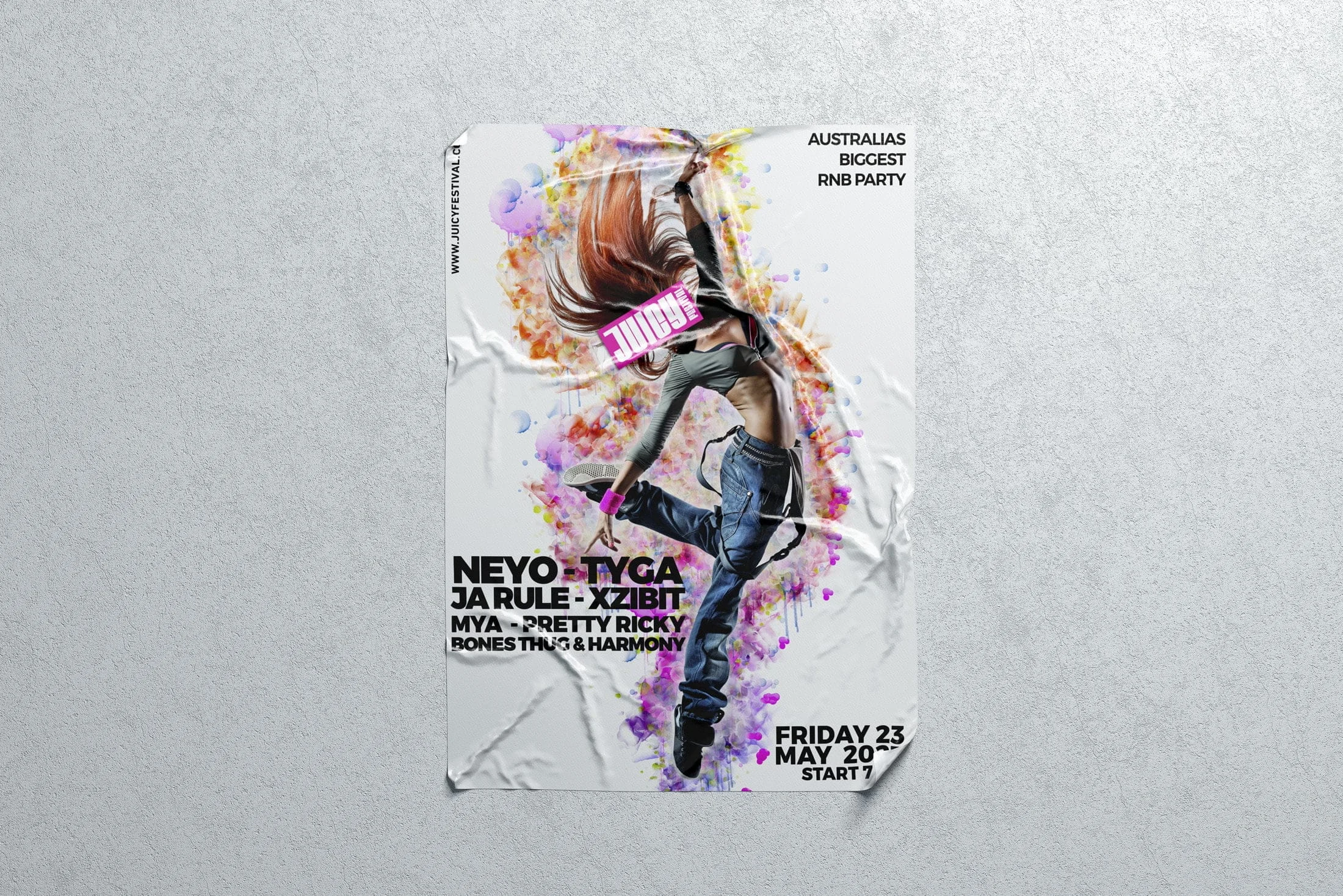 Dizajn plakata za Juicy Festival u Australiji