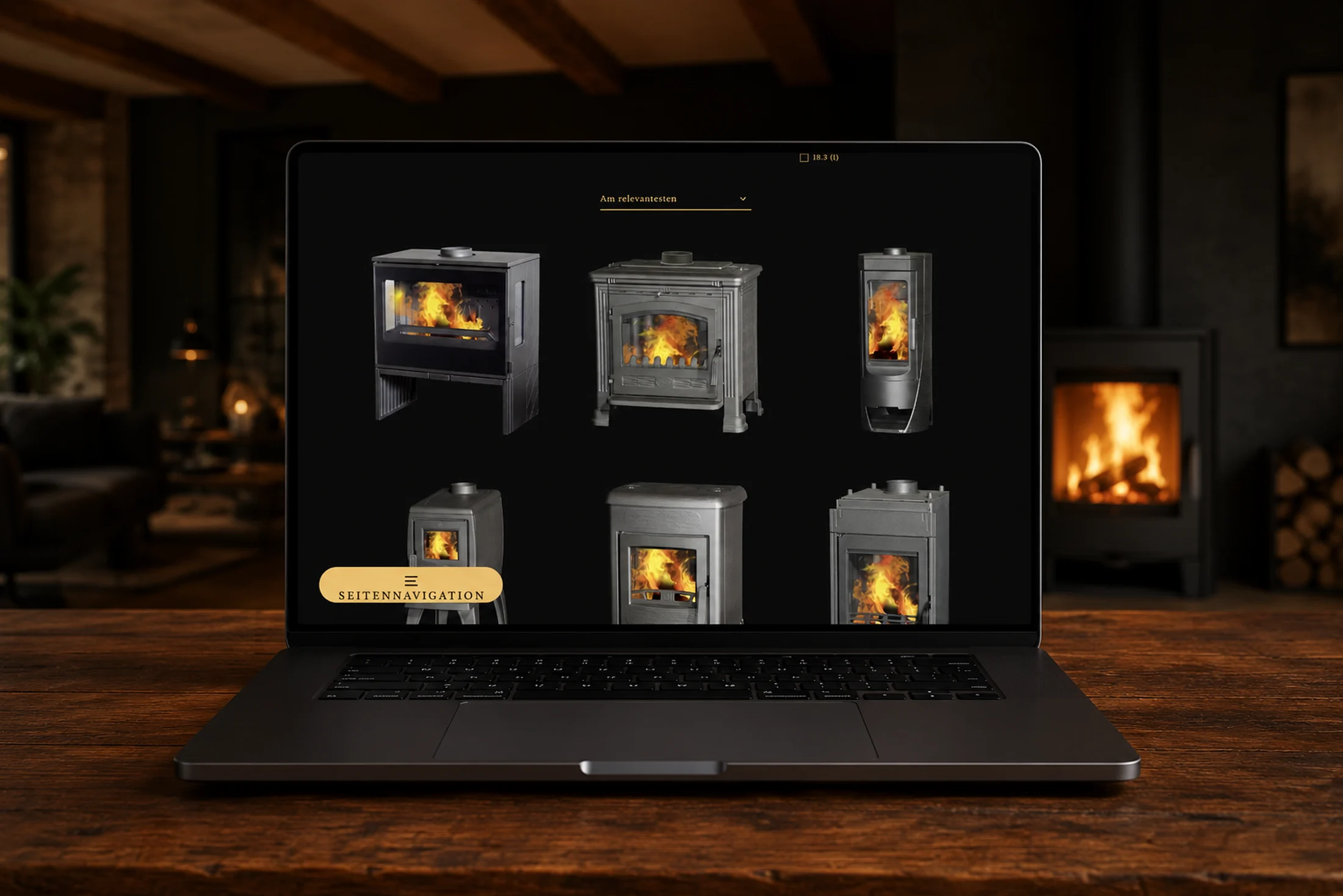 Flammenwerk — Power collection of high-output fireplace stoves