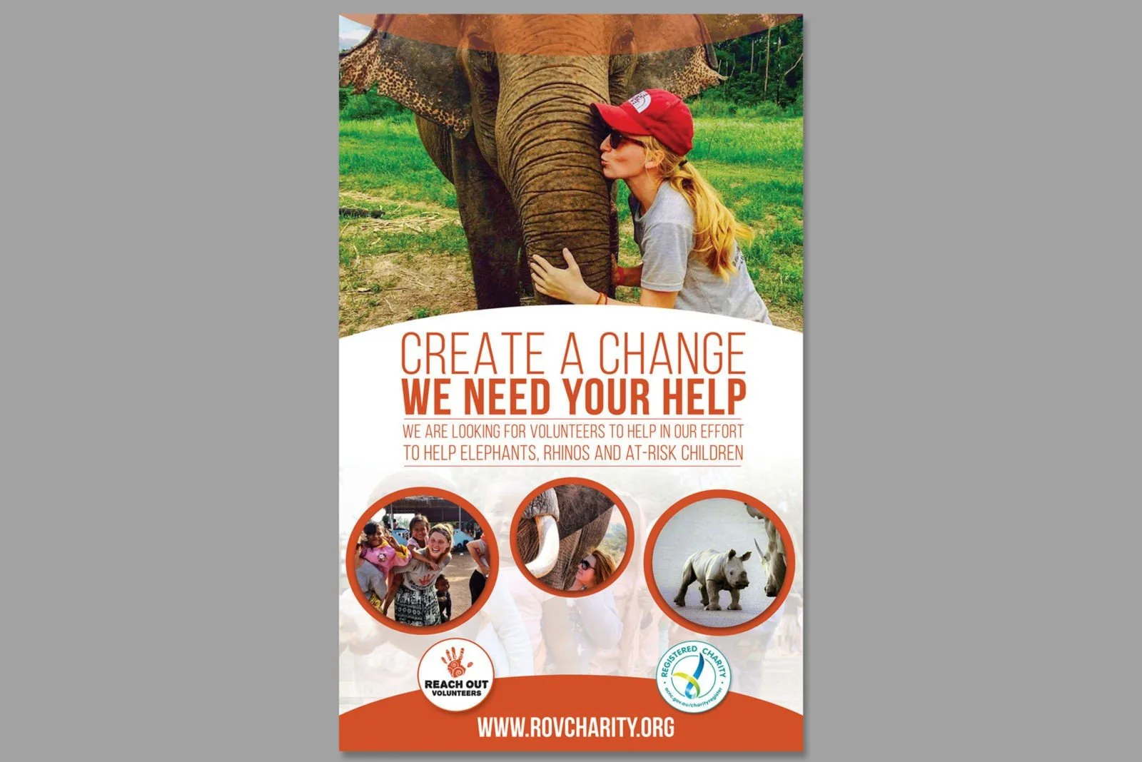 Reach Out Volunteers Dizajn