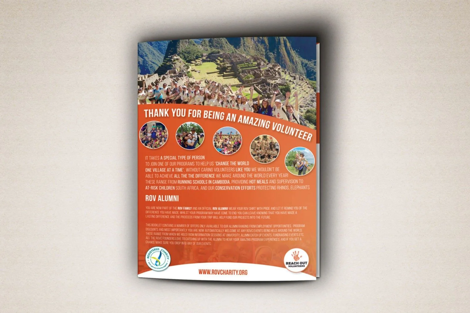 ROV Charity Brochure Design