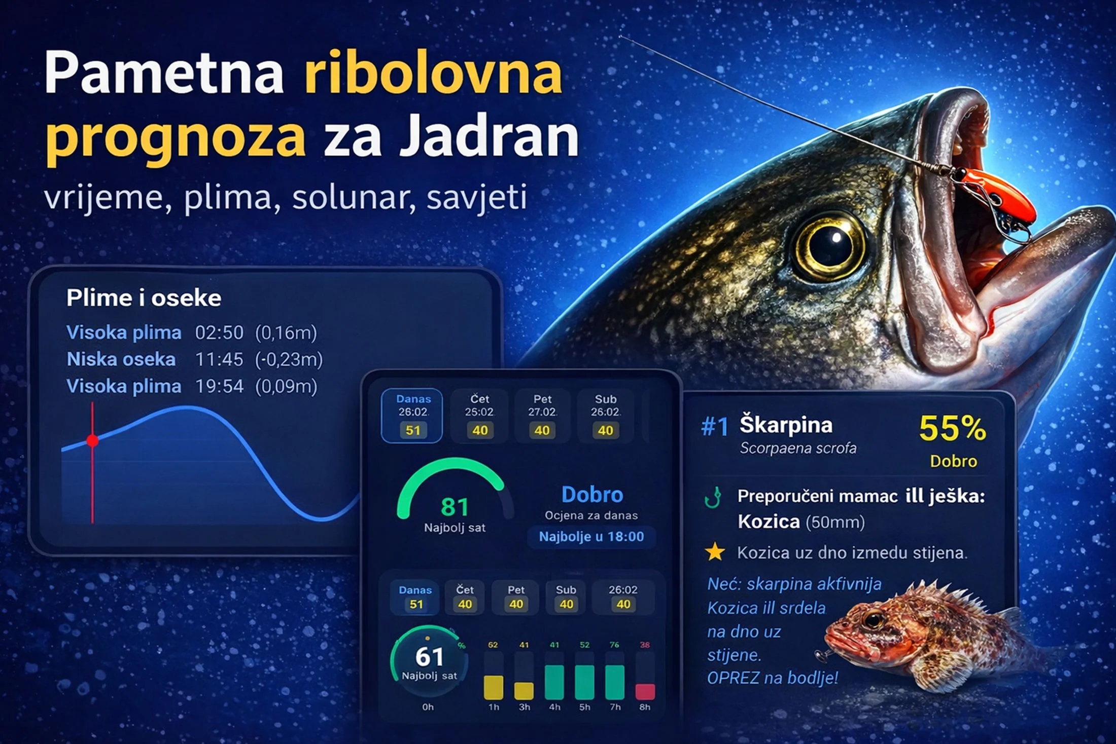 Tisch Fishing — Ribolovna aplikacija za Jadran